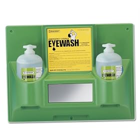 Bel-Art, Scienceware, 248782032, Station, Eye Wash, Double, With/Two Sterile 32oz Eye Wash Bottle