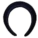 QtGirl Navy Headbands Wide Padded Thick Alice Band Velvet Hair Hand for Girls