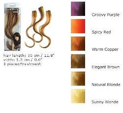 hairXpression by Balmain Paris 12" highlights (3 pieces) - Warm Copper