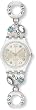 Swatch Women's Menthol Tone LK292G Silver Stainless-Steel Swiss Quartz Watch with Beige Dial