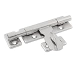 uxcell バレルボルト　セキュリティラッチ　ステンレス鋼　ゲート　シルバートーン　セット