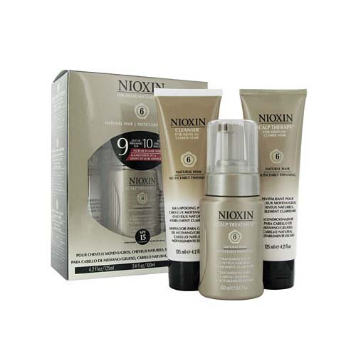 Nioxin Maintenance Kit, System 6 (Cleanser 8.5 Ounce, Scalp Treatment 3.4 Ounce, Scalp Therapy 4.2 Ounce)