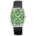 Barrel Style Metal Watch of Green Medevil Celtic Knot (Irish Jewelry, Pendant, Ring, Necklace)