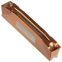 Sandvik Coromant CoroCut 2-Edge Carbide Grooving Insert, GF Geometry, Non-Handed, Neutral Cut, GC1125 Grade, Multi-Layer Coating, 2 Edges