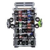 Hot Wheels Show-Off Showdown Action Set - Ramp/Carry Case + 3 Monster Trucks