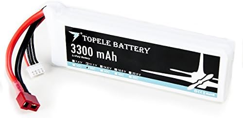 TOPELE H3300MA3SP11 3S 30C 11.1V 3300mAh Li-Polymer Lipo RC Battery Pack with Deans Connector Plug for RC Airplane, RC Helicopter, RC Car, RC Truck, RC Boat, Mini Helicopter