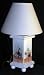 Cat Table Lamp wood lamp with shade