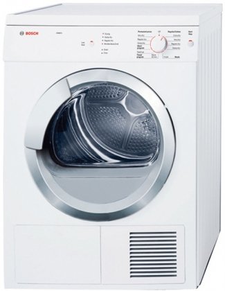 Bosch WTV76100US Axxis 3.9 Cu. Ft. White Stackable Electric Front Load Dryer