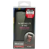 藤本電業 MEDIAS LTE N-04D用シリコンケース ブラック F72-N04D-C-BK