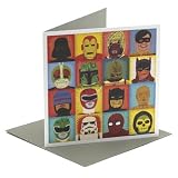 Heroes & Villans Single Greeting Card
