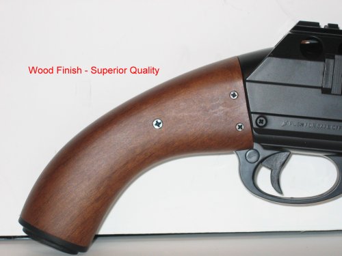 Wood Finish HEAVY Airsoft Shotgun 350 FPS w/ FIRST CLASS WORKMANSHIP - LOADED w/ LASER, RED-DOT SCOPE, FLASHLIGHT