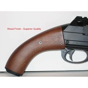 Wood Finish HEAVY Airsoft Shotgun 350 FPS w/ FIRST CLASS WORKMANSHIP - LOADED w/ LASER, RED-DOT SCOPE, FLASHLIGHT