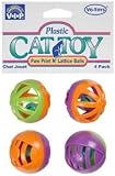 Vo-Toy VIP Paw Print Lattice Cat Ball 4 pack