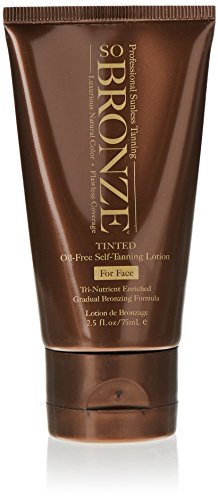 Hempz So Bronze Sunless Facial Lotion, Brown, Sweet Peach, 2.5 Fluid Ounce