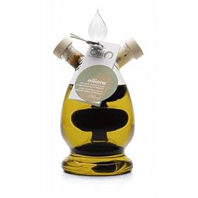 Tuscan Extra Virgin Olive Oil and Balsamic Vinegar in Glass Cruet