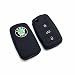 Pair Of Two (2) Pieces Silicone Flip Key Cover for Skoda Octavia / Laura / Superb / Yeti / Fabia / Rapid (For 3 Button Flip Key) RS.230.00