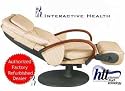 Cream Leather Robotic Human Touch Technology Massage Chair Recliner - HTT-10