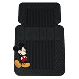 Vintage Mickey Mouse Style Universal Fit Molded Front Floor Mats   Set of 2
