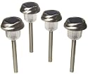 Gardman L6002 Orbis Stainless Steel Solar Light, Four Pack