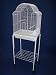 Brand New Bird Cage Cages 17x12x47 With Stand 1704Wht/S