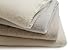 LANACare Organic Merino Wool Baby Blanket, Natural White with Lace Edge