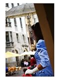 Street Performer on Herzog Friedrich Strasse, Innsbruck, Austria Photographic Poster Print by Glenn Beanland, 18x24