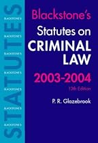 Blackstone's Statutes on Criminal Law 2003-2004