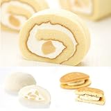 お中元スイーツ白桃ロールケーキ生クリーム大福ワッフル