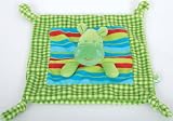 Hippo baby blankie. 9x9". Selvatic Collection