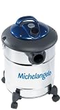 Emer USA 9020210 Michelangelo Wet/Dry 1200 Watt Commercial Barrel Vacuum (Chrome)