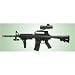Fully Automatic M16 Airsoft Gun with Laser and Light Sights