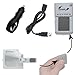 Portable External Battery Charging Kit for the Kyocera Finecam SL300R - Includes Wall; Car and USB Charging Options