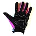 WOW Motocross Motorcycle BMX MX ATV Dirt Bike Skeleton Racing Gloves Pink