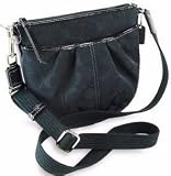 41JBGW7hvCL. SL160  AUTHENTIC COACH SIGNATURE PLEATED SWING PACK BLACK 42835 BLACK