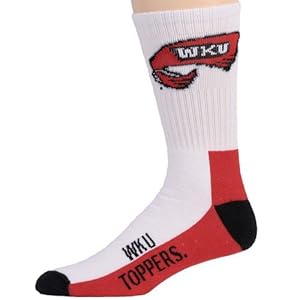 Western Kentucky Hilltoppers Youth Tri-Color Team Logo Crew Socks