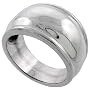 Sterling Silver Domed Dome Ring