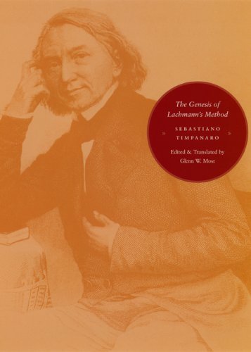 The Genesis of Lachmann's Method, by Sebastiano Timpanaro
