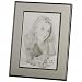 Silver Brushed and Polished Metal Engravable Photo Picture Frame Wholesale (Fit 3-1/2