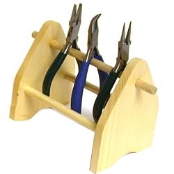 Jewelers Wood Plier Rack Wooden Tool Holder