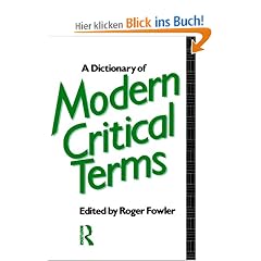 A Dictionary of Modern Critical Terms