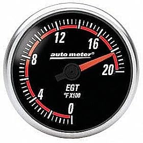 Auto Meter 6445 Nexus 2-1/16" 0-2000 F Full Sweep Electric E.G.T. (Exhaust Gas Temperature)