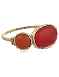 Lucky Brand Double Coral Hinge Bracelet, 7.63"