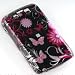 Premium Designer Hard Crystal Snap-on Case for the Blackberry Storm II 9550 (Verizon) - Cool Pink Butterfly Print