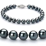 Black 6.5-7mm AA Japanese Akoya Pearl Bracelet