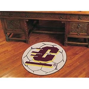 Fanmats Central Michigan Chippewas Soccer Ball-Shaped Mats