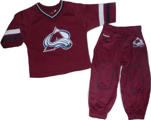 Colorado Avalanche Maroon Jersey Shirt and Pants Infant Baby 24 Month Set