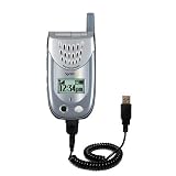Coiled Power Hot Sync and Charge USB Data Cable w/ Tip Exchange for the Sanyo SCP-3100 - Gomadic Brand