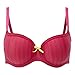 Cleo Women's Maddie Molded Balconnet T-Shirt Bra, Raspberry, 34FF