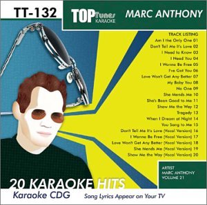 Top Tunes Karaoke CDG TT-132 Artist Vol. 21 Marc Anthony