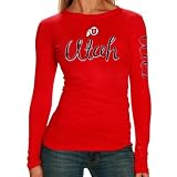Utah Utes Crimson Long Sleeve Tissue T-shirt